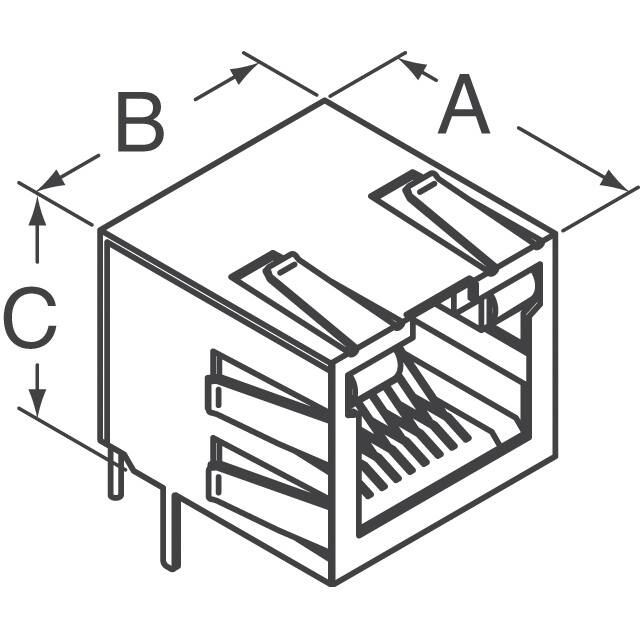 A20-108-261-310 EDAC Inc.  Modular Connector Jacks